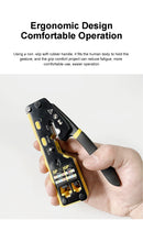 Load image into Gallery viewer, ONTi RJ45 Cat7/6/6A/5E Connector and RJ45 Crimp Tool Pass Through Crimper for 8P8C with Replacement Blade Cable Stripper Network Tool