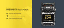 Load image into Gallery viewer, Sendun SD-9 6-Motor Auto Core Alignment Fiber Fusion Splicer 5s Fast Splicing 11s Heating VFL Power Meter Integrated Toolbox