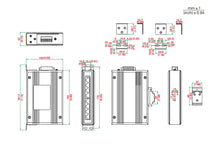 Load image into Gallery viewer, UOTEK Unmanaged 8Port x10/100/1000Base RJ45 Network Industrial Gigabit Ethernet Switch DIN-rail Installation 1000M DC12-48V UT-60-D8GT