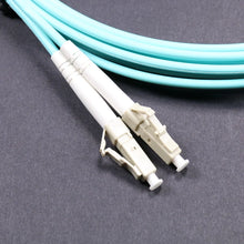 Load image into Gallery viewer, 10G OM3 LC UPC-LC UPC 50/125um Multi-mode Duplex 2.0mm Fiber Patch Cable LC Fiber Optic Patch Cord 3/5/10/20/25/50m Patch Cable