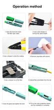 Load image into Gallery viewer, ONTi New SC APC SM Single-Mode Fiber Optical Connector FTTH Tool Cold Connector Tool SC UPC Fiber Optic Fast Connector
