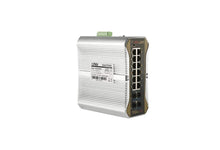 Load image into Gallery viewer, ONV Fiber Optic Switch 48V Managed Gigabit 16Port industrial PoE Switch, 16*WAN Port, 4*Cable Ports, 12*LAN Port, 368Gbps switching