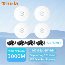 Load image into Gallery viewer, Tenda 3000Mbps Range Extender Wireless Access Point Dual Band 2.4G+5Ghz High Power WiFi6 Hotspot Router