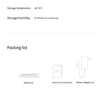 Load image into Gallery viewer, Xiaomi Mi 8Port RJ45 Gigabit Ethernet Switch 1000Mbps Mini Network Switch VLAN Ethernet Splitter LAN Mijia Router Hub