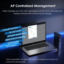 Load image into Gallery viewer, Wavlink Gigabit PoE Switch with AC Controller LAN/WAN Ports Supports IEEE 802.3AF/AT Auto-Discovery and Centralized AP Management