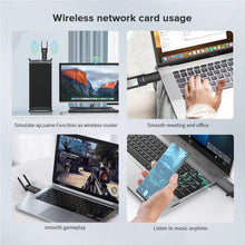 Load image into Gallery viewer, 1300Mbps USB Wireless Adapter 2.4/5Ghz WiFi 5 Antenna Dongle 2 in 1 Bluetooth 8822BU USB3.0 8812BU WiFi Network Card for PC