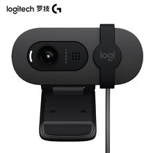 Load image into Gallery viewer, Original Logitech Brio 90 HD 1080p webcam with automatic light balancing, integrated privacy shutter, and built-in microphone