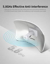 Load image into Gallery viewer, COMFAST CF-E319A 900Mbps 5.8GHz CCTV Connect POE Power Outdoor Wireless Router Antenna AP WiFi CPE Bridge Long Distance Data Transmission