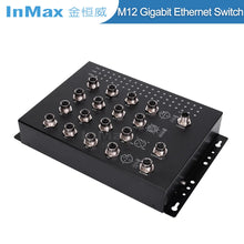 Load image into Gallery viewer, InMax Manufacturer EN50155 railway network switch 16 port full Gigabit managed M12 Railway Ethernet Switch 58G switching capacity