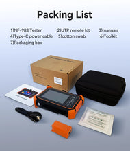 Load image into Gallery viewer, NOYAFA NF-983 OTDR 12 in 1 Multifunctional Optical Fiber Tester 1310/1550nm Time-domain Reflectometer TDR RJ45 Cables 26dB/24dB