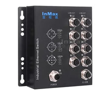 Load image into Gallery viewer, InMax M508B M12 8 Port Gigabit Railway Industrial Ethernet Switch railway bypass on-board system IP65 IP67 gigabit rugged ethernet switch