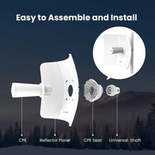 Load image into Gallery viewer, Tenda O8 Outdoor Access Point 433 Mbps Long Range CPE 5GHz Wireless Bridge 23dBi Transmission 20km AP|WISP|IP65 Waterproof