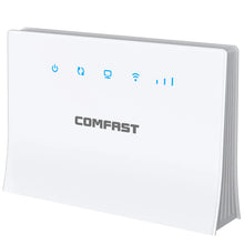 Load image into Gallery viewer, COMFAST CF-ER10 300Mbps 4G LTE WiFi Wireless Router SIM Card CAT4 Router LAN RJ45 Port 2.4G Router WiFi Modem Outdoor AP