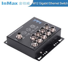 Load image into Gallery viewer, InMax M508B M12 8 Port Gigabit Railway Industrial Ethernet Switch railway bypass on-board system IP65 IP67 gigabit rugged ethernet switch