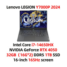 Load image into Gallery viewer, Lenovo LEGION Y7000P Gaming Laptop 14th Core i7-14650HX/ i7-14700HX Graphics RTX 4050/4060 16inch 165Hz Screen