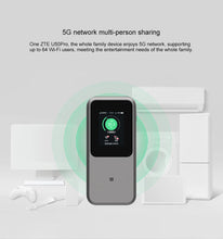Load image into Gallery viewer, ZTE U50 Pro Global WiFi 5G Router MU5120 WIFI 6 10000mAh 3600Mbps NSA+SA Mobile Hotspot 5G Router N1/N3/N5/N8/N41/N77/N78