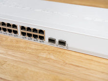 Load image into Gallery viewer, MikroTik CRS326-24G-2S+RM Cloud Router Switch 24 port Manageable Network Switch Dual-Boot SwOS/RouterOS powered Dual SFP+ cages