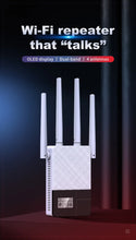 Load image into Gallery viewer, COMFAST 1200Mbps Smart OLED Display WiFi Repeater Dual Band 2.4G&5G Wireless Extender Signal Wi-Fi Range Amplifier
