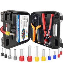 Load image into Gallery viewer, Crimping Pliers Set Toolkit Ferrule Pin Terminal Connectors Mini Adjustable Ratchet Electricians Hexagonal Toolbox Kit YE 10-6