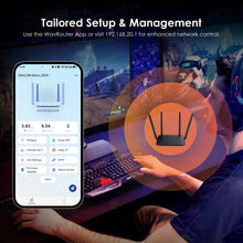 Load image into Gallery viewer, WAVLINK AC1200 Wireless Dual Band Router 2.4GHz 5GHz Full Gigabit WiFi Router For Home&Gaming 10/100/1000Mbps WAN/LAN Port IPV6