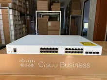 Load image into Gallery viewer, Cisco CBS350 Switch, 48xPoE+ 370W/4xSFP/Managed 48 10/100/1000 PoE+ ports with 370W budget, 4 Gigabit SFP, Rack-mountable CBS350-48P-4G