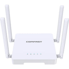 Load image into Gallery viewer, Comfast 300Mbps 2.4G Home Use WiFi Router with 4*5dBi High Gain Antennas Wider Coverage Router for Apartments Dormitory