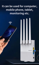 Load image into Gallery viewer, COMFAST 4G LTE Modem 150M with SIM Card 2.4G&5.8G 750Mbps Outdoor Portable Internet wireless Router 4 Antennas 32 Users Plug&Play