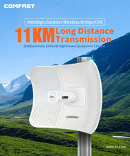Load image into Gallery viewer, Comfast Outdoor Access Point 900Mbps Long Range Extender CPE 5GHz Wireless Bridge Transmission 5-11KM WISP IP65 Waterproof