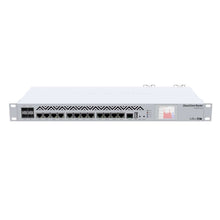 Load image into Gallery viewer, MikroTik CCR1036-12G-4S-EM Router, 12xGbE, 4xSFP, LCD 36cores x1.2GHz CPU, 8GB RAM, 16Gbit/s throughput, RouterOS L6, Dual PSU