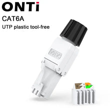 Load image into Gallery viewer, ONTi RJ45 8P8C Unshield Shielded Field Connector RJ45 Termination Plug for Cat.6/6A/7 23AWG Installation Cable