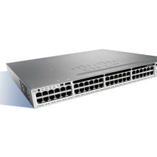 Load image into Gallery viewer, Catalyst 3850 48Port Ethernet Switch with 48*10/100/1000 Ethernet PoE+ ports, 1100WAC power supply, 1 RU, IP Services WS-C3850-48F-E