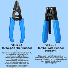 Load image into Gallery viewer, COMPTYCO AUA-M7/M5 Optical Power Meter and 30mw (purple) Visual Fault Locator AUA-7S Fiber Cleaver FTTH Fiber Optic Tool Kit