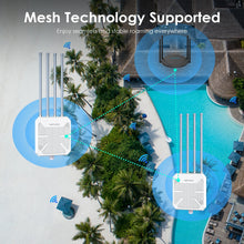 Load image into Gallery viewer, WavLink AC600 Router Outdoor Wifi Antenna Mesh, 4 Band Weatherproof Long Range Router Mesh long range ac600 external Wifi router