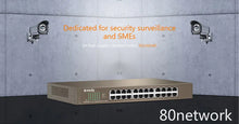 Load image into Gallery viewer, Tenda TEG1024D Full Gigabit 24-port RJ45 Network Switch 1000M Monitoring Security Switching Splitter Ethernet Hub Office Lan
