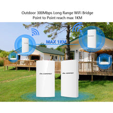 Load image into Gallery viewer, COMFAST 300Mbps Outdoor Wireles Radio Bridge 2.4Ghz 1km Long Range Access Point 5dBi WiFi Antenna Nanostation CPE CF-E130N