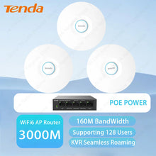 Load image into Gallery viewer, Tenda 3000Mbps Range Extender Wireless Access Point Dual Band 2.4G+5Ghz High Power WiFi6 Hotspot Router