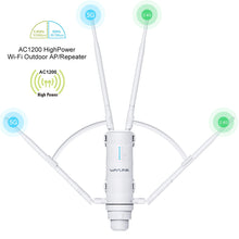 Load image into Gallery viewer, WavLink AC1200 Dual Dand 2.4G&5Ghz High Power IP67 Weatherproof Long Range Outdoor WiFi Extender/AP/Mesh Wireless Router
