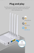 Load image into Gallery viewer, COMFAST 4G LTE Modem 150M with SIM Card 2.4G&5.8G 750Mbps Outdoor Portable Internet wireless Router 4 Antennas 32 Users Plug&Play