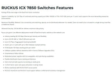 Load image into Gallery viewer, RUCKUS ICX 7850 Ethernet Switches High-End Enterprise-Class Stackable Core/Aggregation Switch With 100GbE, ICX7850-48F