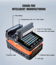 Load image into Gallery viewer, AI-5 Signal Fire Automatic Single-mode & Multi-mode FTTH Splicing Machine Optical Fiber Fusion Splicer Six motors Auto focus