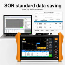 Load image into Gallery viewer, Optical Fiber Tester 8 inches OTDR Tester Built-in VFL OPM LS Event Map OLT SFP Test RJ45 Cable Tester Digital Multimeter Tester