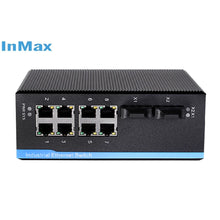 Load image into Gallery viewer, InMax i710B Manufacturer SNMP CLI 10×10/100/1000Mbps port gigabit L2 industrial managed ethernet switch 22Gbps switching capacity