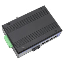Load image into Gallery viewer, UOTEK Industrial 1000M 4 Ports Unmanaged Ethernet POE Switch Gigabit Optical Fiber SEP SC Interface DIN-Rail UT-6405G-POE