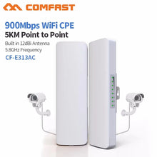 Load image into Gallery viewer, COMFAST CF-E320NV2 Outdoor Long Rang Street Access Point 2.4Ghz + 5.8Ghz Relay Wireless Bridge CPE Wi-Fi