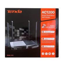 Load image into Gallery viewer, Global Version Tenda AC6 WiFi Router AC1200 5Ghz High Speed Wireless Internet MU-MIMO Beamforming Long Range WiFi Coverage