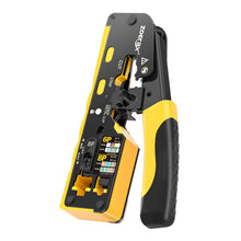 Load image into Gallery viewer, ZoeRax Cat7 RJ45 Crimp Tool compatible for Cat7/6a/6/5e Ethernet Cable with Cut/Strip Multi-function crimper With Spare blades Network Tool