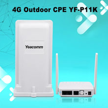 Load image into Gallery viewer, Yeacomm YF-P11K Multi Bands 4G Outdoor CPE Router 2.4GHz 300Mbps Outdoor WiFi/Wireless CPE CAT4 150MHz WiFi Access Point 2*LAN, 1*WAN