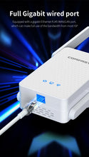 Load image into Gallery viewer, COMFAST 3000Mbps WiFi 6 Repeater 2.4G&5GHz Dual Band Wireless Extender 802.11ax Full Gigabit Port For Home Office CF-XR186