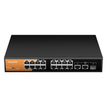 Load image into Gallery viewer, keepLink 19-Port Ethernet Switch with 19-PoE 10/100M and 2-100/1000M Gigabit and 1-SFP for Uplink Unmanaged Switch