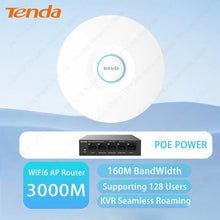 Load image into Gallery viewer, Tenda 3000Mbps Range Extender Wireless Access Point Dual Band 2.4G+5Ghz High Power WiFi6 Hotspot Router